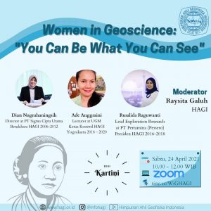 Read more about the article Webinar HAGI KARTINI : Women In Geoscience “You Can Be What You Can See”