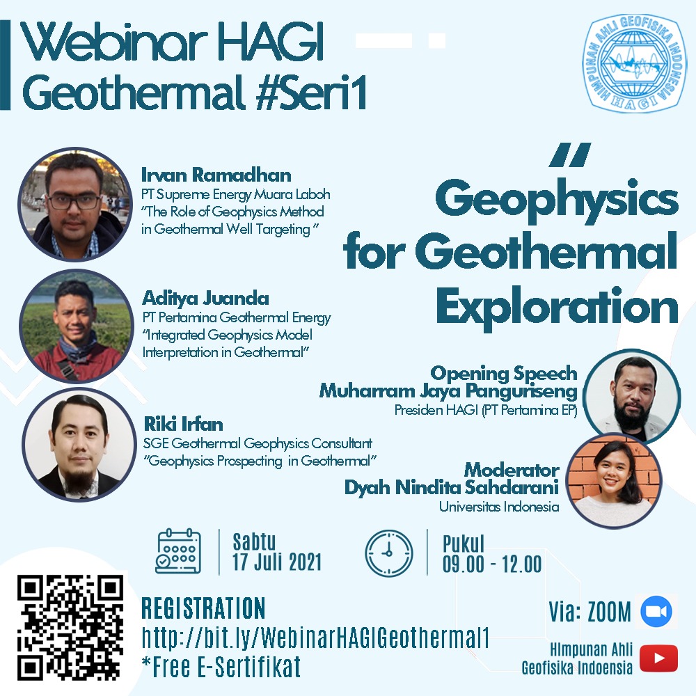 Read more about the article Webinar HAGI Geothermal #Seri1 : Geophysics for Geothermal Exploration