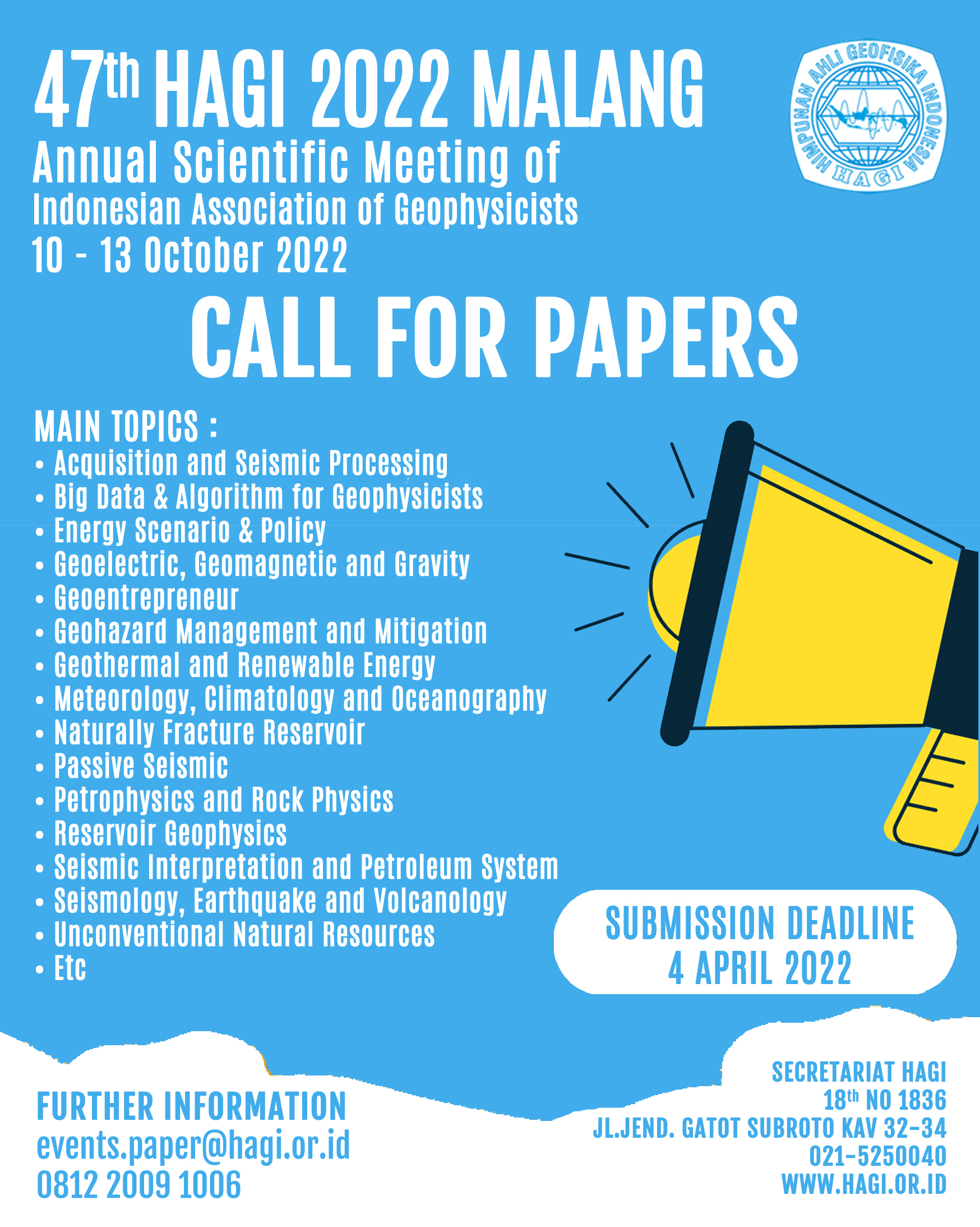 Read more about the article Call for Paper PIT HAGI 2022 Malang